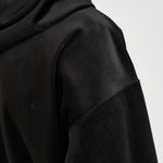 Felpa uomo in velluto con cappuccio nera IA4371 BLACK Y-3 