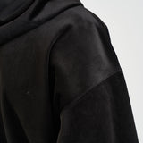 Felpa uomo in velluto con cappuccio nera IA4371 BLACK Y-3 