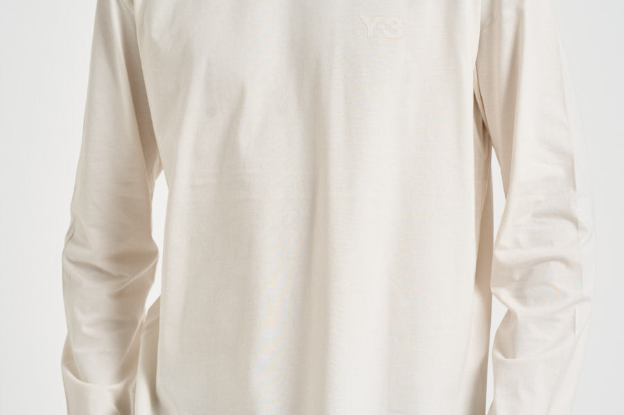 T-shirt uomo manica lunga panna KQ9777 WHITE Y-3 