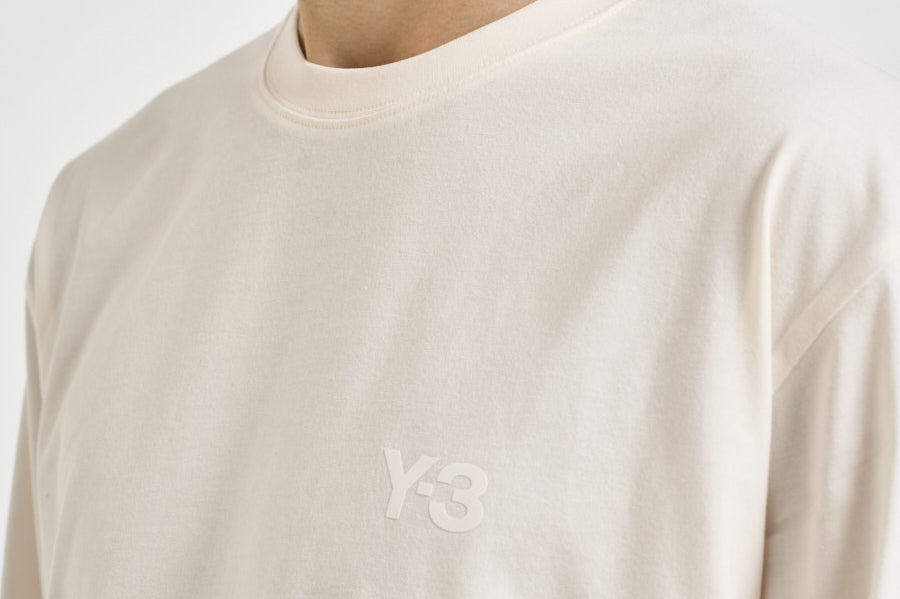 T-shirt uomo manica lunga panna KQ9777 WHITE Y-3 