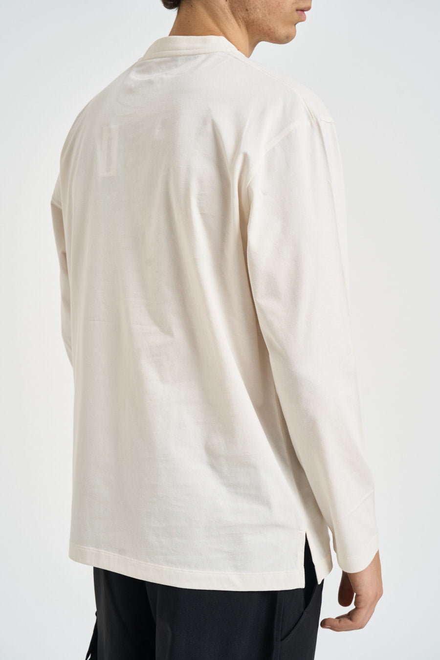 T-shirt uomo manica lunga panna KQ9777 WHITE Y-3 