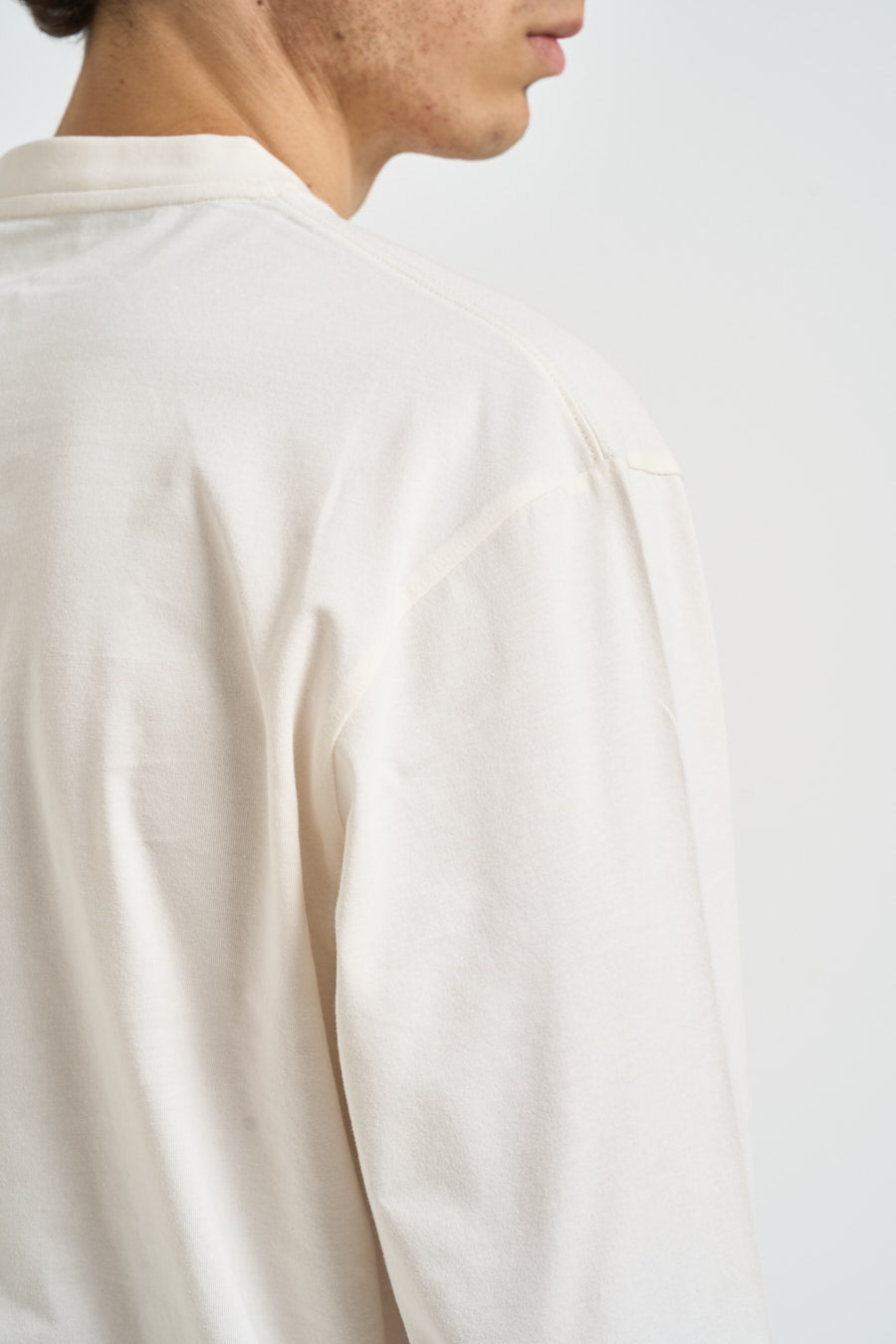 T-shirt uomo manica lunga panna KQ9777 WHITE Y-3 
