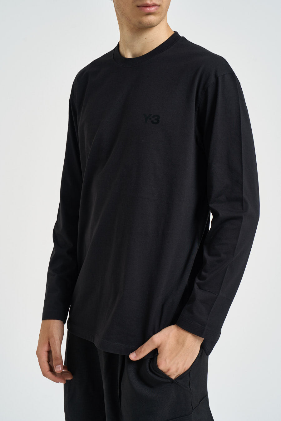 T-shirt uomo manica lunga nera KQ9778 BLACK Y-3 