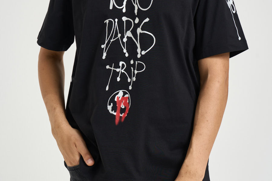 T-shirt uomo a girocollo nera KR1067 BLACK Y-3 