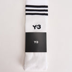 Calzini uomo bianchi a coste KS1458 WHITE Y-3 