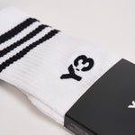 Calzini uomo bianchi a coste KS1458 WHITE Y-3 