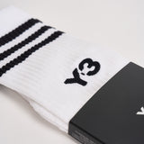 Calzini uomo bianchi a coste KS1458 WHITE Y-3 