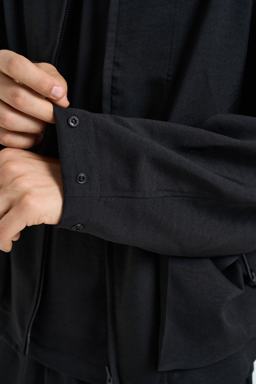 Giacca uomo con colletto nera KS7648 BLACK Y-3 