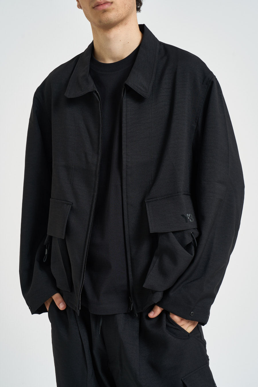 Giacca uomo con colletto nera KS7648 BLACK Y-3 