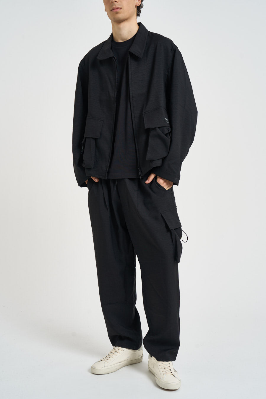 Giacca uomo con colletto nera KS7648 BLACK Y-3 