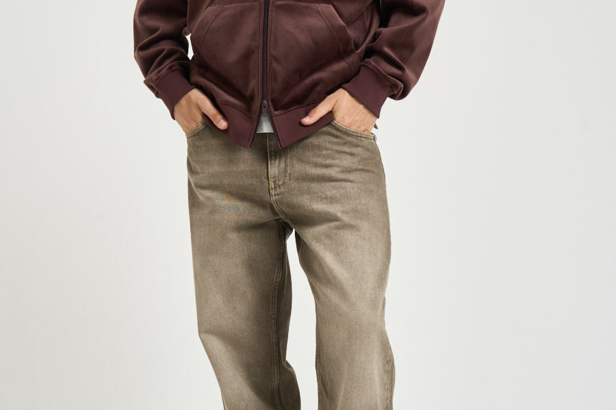 Felpa uomo effetto velluto bordeaux KT9786 NGTRED Y-3 
