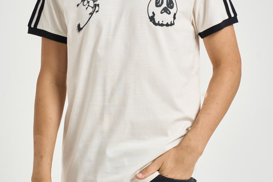 T-shirt uomo con stampa bianca KX3813 WHITE Y-3 
