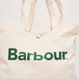 Borsa unisex tote ecru e verde UBA0733 GN71 BARBOUR 