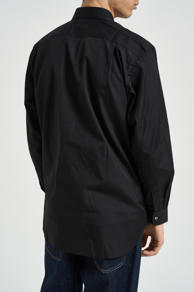 Camicia uomo con cuore nera AXB0020 BLACK COMME DES GARCON PLAY 