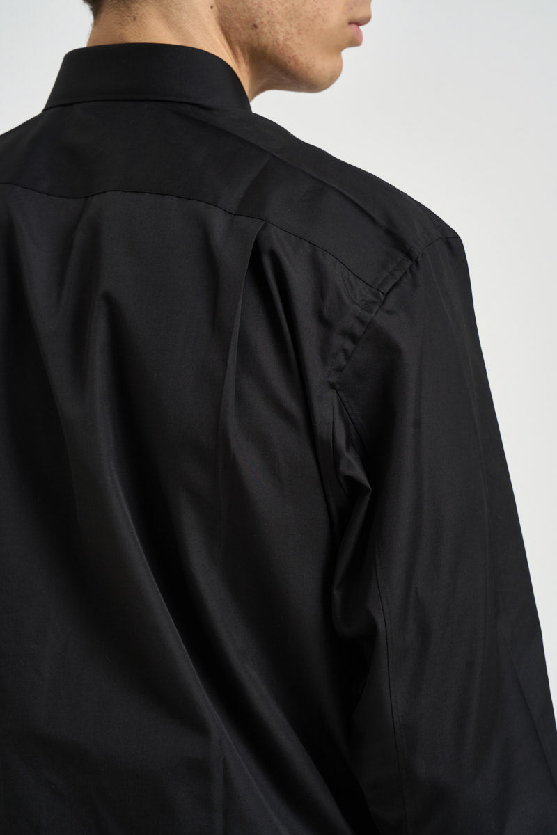 Camicia uomo con cuore nera AXB0020 BLACK COMME DES GARCON PLAY 