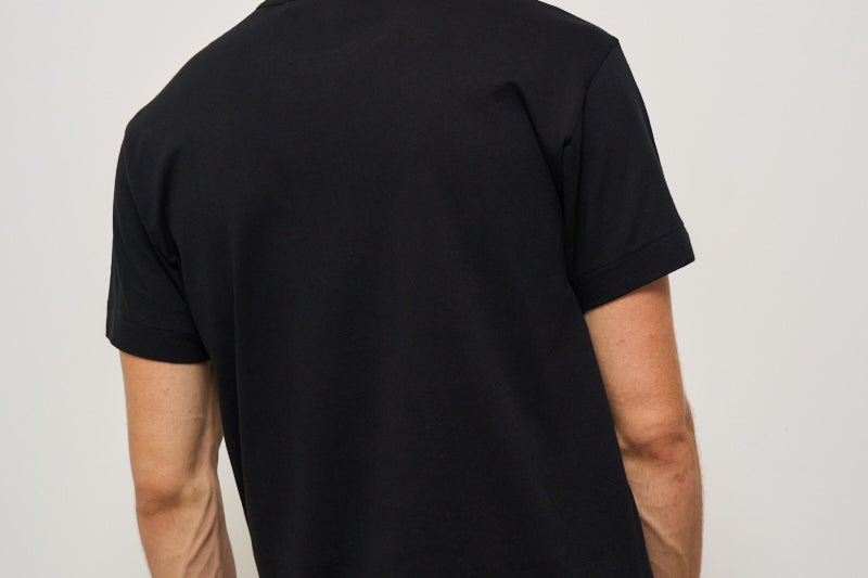 T-shirt uomo nera con cuore rosso AXT108 BLACK COMME DES GARCON PLAY 