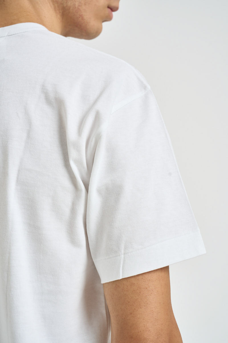 T-shirt uomo bianca con cuore rosso AXT108 WHITE COMME DES GARCON PLAY 