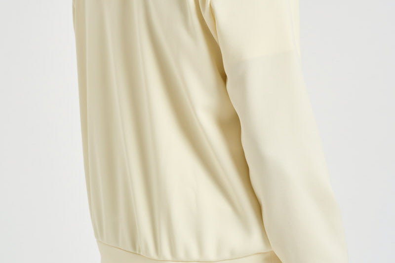 Felpa uomo con cappuccio e zip avorio AXT172 IVORY COMME DES GARCON PLAY 