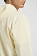 Felpa uomo con cappuccio e zip avorio AXT172 IVORY COMME DES GARCON PLAY 