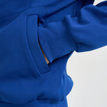 Felpa uomo con cappuccio e zip blu AXT172 NAVY COMME DES GARCON PLAY 