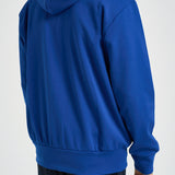 Felpa uomo con cappuccio e zip blu AXT172 NAVY COMME DES GARCON PLAY 