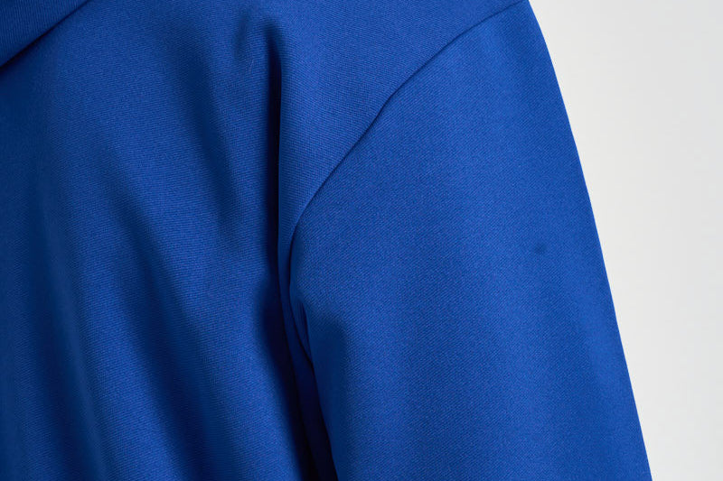 Felpa uomo con cappuccio e zip blu AXT172 NAVY COMME DES GARCON PLAY 