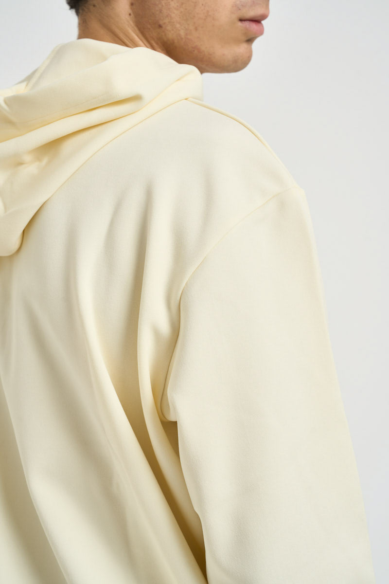 Felpa uomo con cappuccio avorio AXT174 IVORY COMME DES GARCON PLAY 