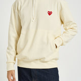 Felpa uomo con cappuccio avorio AXT174 IVORY COMME DES GARCON PLAY 