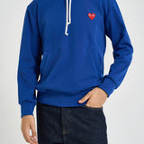 Felpa uomo con cappuccio blu AXT174 NAVY COMME DES GARCON PLAY 