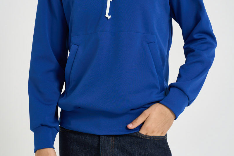 Felpa uomo con cappuccio blu AXT174 NAVY COMME DES GARCON PLAY 