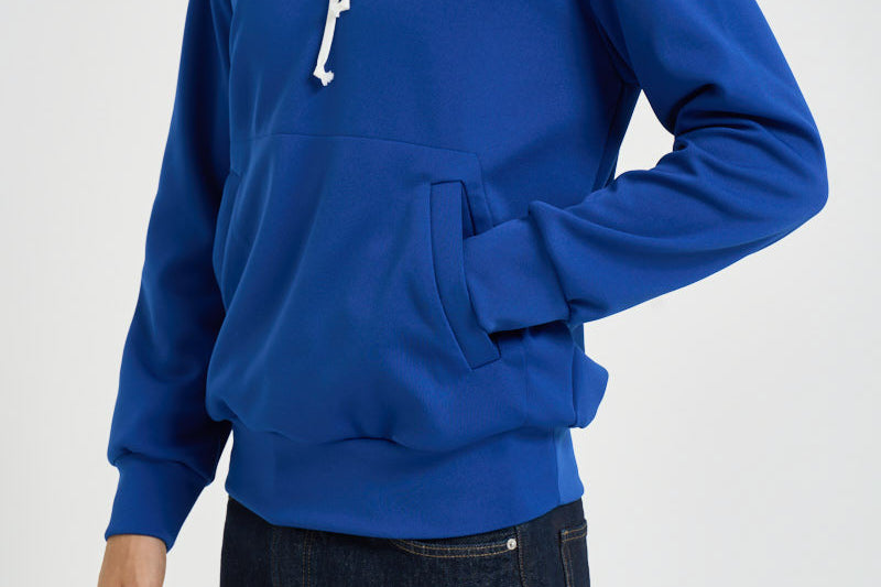 Felpa uomo con cappuccio blu AXT174 NAVY COMME DES GARCON PLAY 