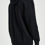 Felpa uomo con cappuccio e zip nera AXT294 BLACK COMME DES GARCON PLAY 
