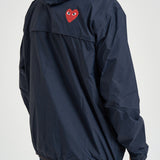 Impermeabile K-Way uomo con cappuccio blu navy AZJ501 NAVY COMME DES GARCON PLAY 