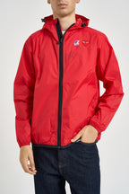 Impermeabile K-Way uomo con cappuccio rosso AZJ501 RED COMME DES GARCON PLAY 