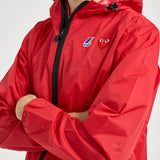 Impermeabile K-Way uomo con cappuccio rosso AZJ501 RED COMME DES GARCON PLAY 