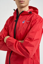 Impermeabile K-Way uomo con cappuccio rosso AZJ501 RED COMME DES GARCON PLAY 