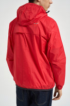 Impermeabile K-Way uomo con cappuccio rosso AZJ501 RED COMME DES GARCON PLAY 
