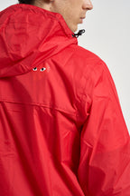 Impermeabile K-Way uomo con cappuccio rosso AZJ501 RED COMME DES GARCON PLAY 