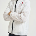 Impermeabile K-Way uomo con cappuccio bianco AZJ501 WHITE COMME DES GARCON PLAY 