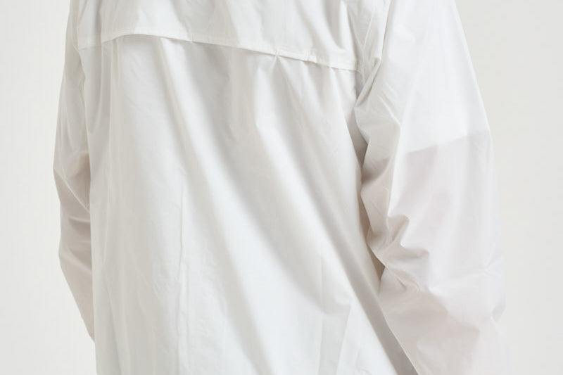 Impermeabile K-Way uomo con cappuccio bianco AZJ501 WHITE COMME DES GARCON PLAY 