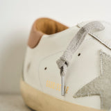 Sneakers uomo bianco e cammello GMF00102 F00218210803 GOLDEN GOOSE 