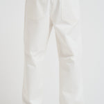 Jeans uomo dritto in denim bianco GMP01186 P00098010190 GOLDEN GOOSE 