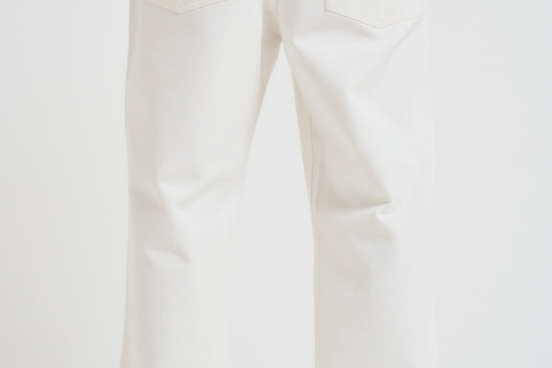 Jeans uomo dritto in denim bianco GMP01186 P00098010190 GOLDEN GOOSE 