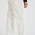 Jeans uomo dritto in denim bianco GMP01186 P00098010190 GOLDEN GOOSE 