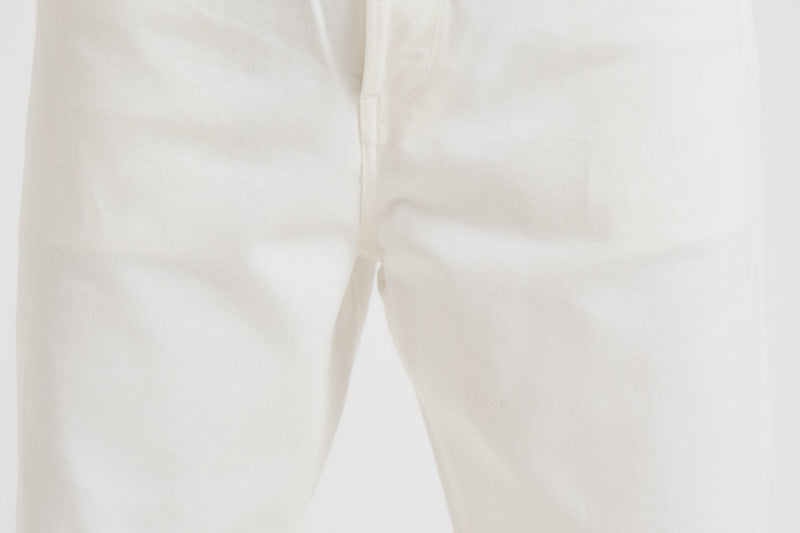 Jeans uomo dritto in denim bianco GMP01186 P00098010190 GOLDEN GOOSE 