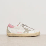 Sneakers donna Super-Star bianche e rosa GWF00102 F00256910914 GOLDEN GOOSE 