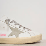 Sneakers donna Super-Star bianche e rosa GWF00102 F00256910914 GOLDEN GOOSE 