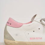 Sneakers donna Super-Star bianche e rosa GWF00102 F00256910914 GOLDEN GOOSE 