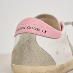 Sneakers donna Super-Star bianche e rosa GWF00102 F00256910914 GOLDEN GOOSE 