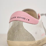 Sneakers donna Super-Star bianche e rosa GWF00102 F00256910914 GOLDEN GOOSE 